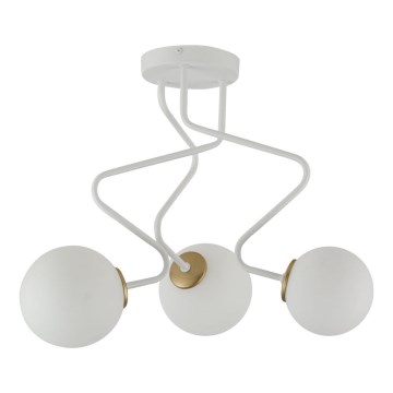Luster na stalku ZIGZAG 3xG9/12W/230V beli