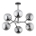 Luster na štangu FOTON 6xE14/40W/230V crna/siva