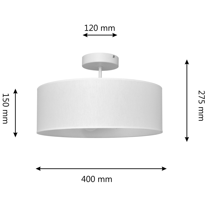 Luster na štapu ALBA 3xE27/15W/230V bela