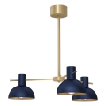 Luster na štapu ESTATE MINI 3xE27/15W/230V plavi