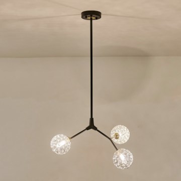 Luster na štapu GALILEA 3xG9/15W/230V sivi