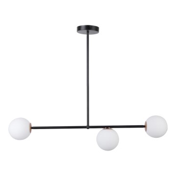 Luster na štapu GAMA 3xG9/12W/230V crne boje