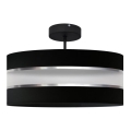 Luster na štapu HELEN 3xE27/15W/230V crna/sjajni hrom