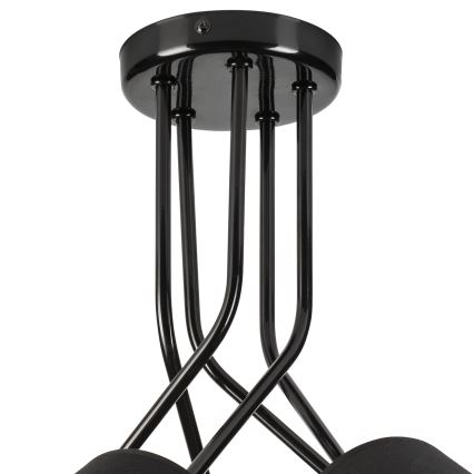 Luster na štapu IRMA 5xE27/60W/230V crna