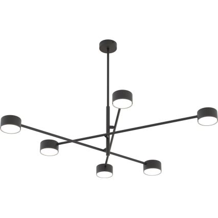 Luster na štapu NATSU, 6xGX53/12W/230V, crne boje