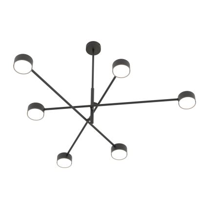 Luster na štapu NATSU, 6xGX53/12W/230V, crne boje