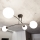 Luster na štapu PREGOS 4xE14/10W/230V crni