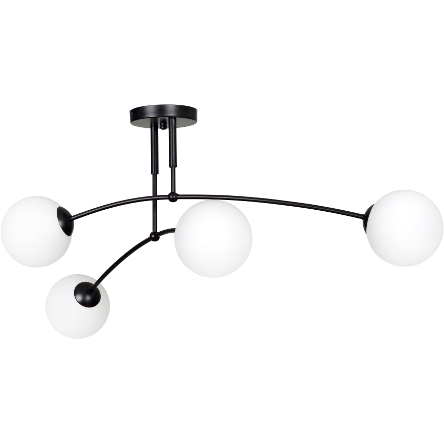 Luster na štapu PREGOS 4xE14/10W/230V crni