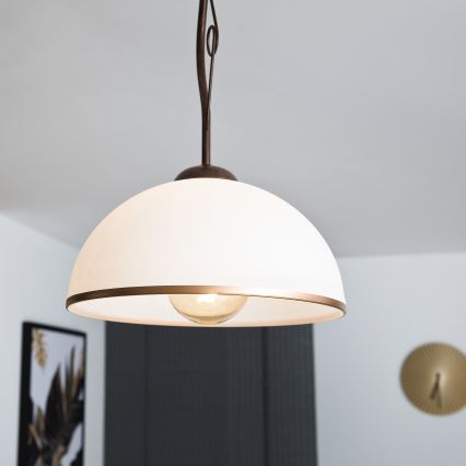 Luster na štapu RETRO II 1xE27/60W/230V bronza patina