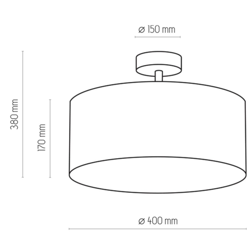 Luster na štapu RONDO 4xE27/15W/230V prečnik 40 cm bež