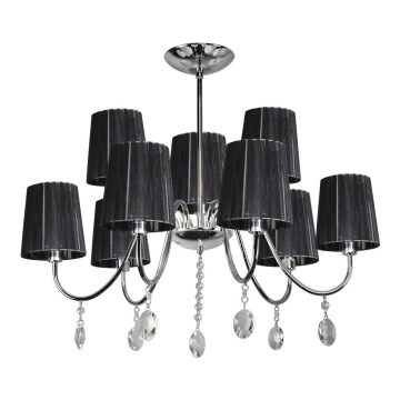 Luster na štapu SORENTO 9xE14/40W/230V crna