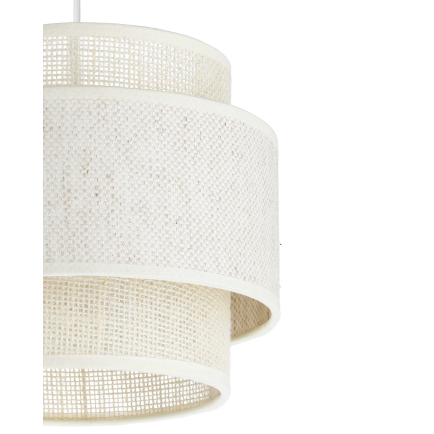 Luster na užetu BOHO 2xE27/60W/230V krem/juta