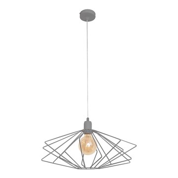 Luster SATURN 1xE27/15W/230V siva