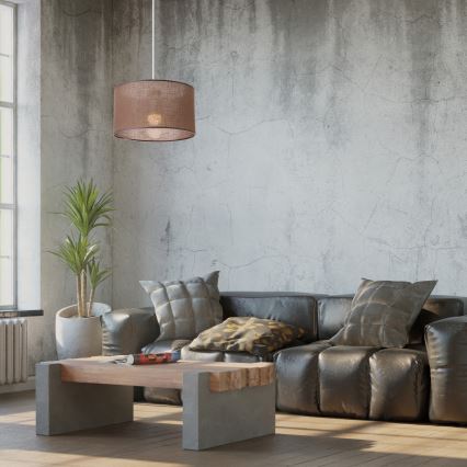 Luster SIRJA na sajli 1xE27/60W/230V braon