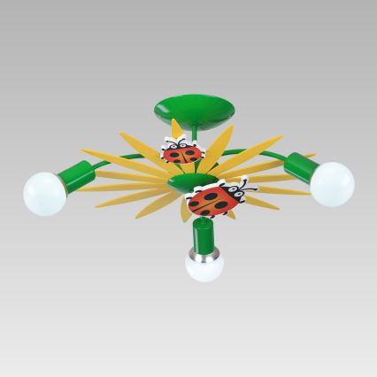 LUXERA 28033 - Dečije plafonsko svetlo QUETT 3xE27/40W/230V