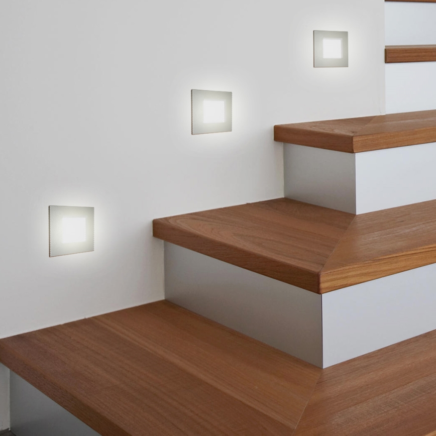 LUXERA 48302 - LED zidna svetiljka za stepenište 16xLED/1W/230V