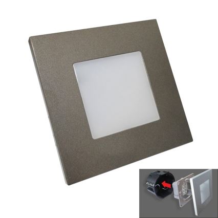 Luxera 48305 - LED Orijentacijska svjetiljka STEP LIGHT 16xLED/1W/230V