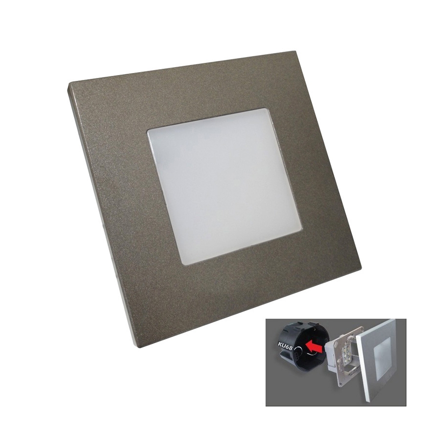 Luxera 48305 - LED Orijentacijska svjetiljka STEP LIGHT 16xLED/1W/230V