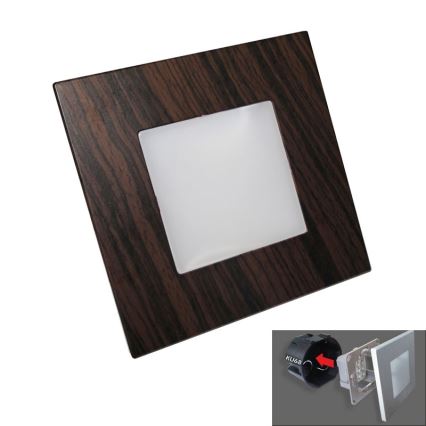 LUXERA 48306 - LED orijentaciono svetlo STEP LIGHT 16xLED/1W/230V
