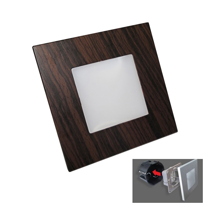 LUXERA 48306 - LED orijentaciono svetlo STEP LIGHT 16xLED/1W/230V