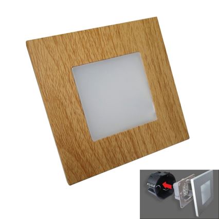 LUXERA 48307 - LED orijentaciona svetiljka STEP LIGHT 16xLED/1W/230V