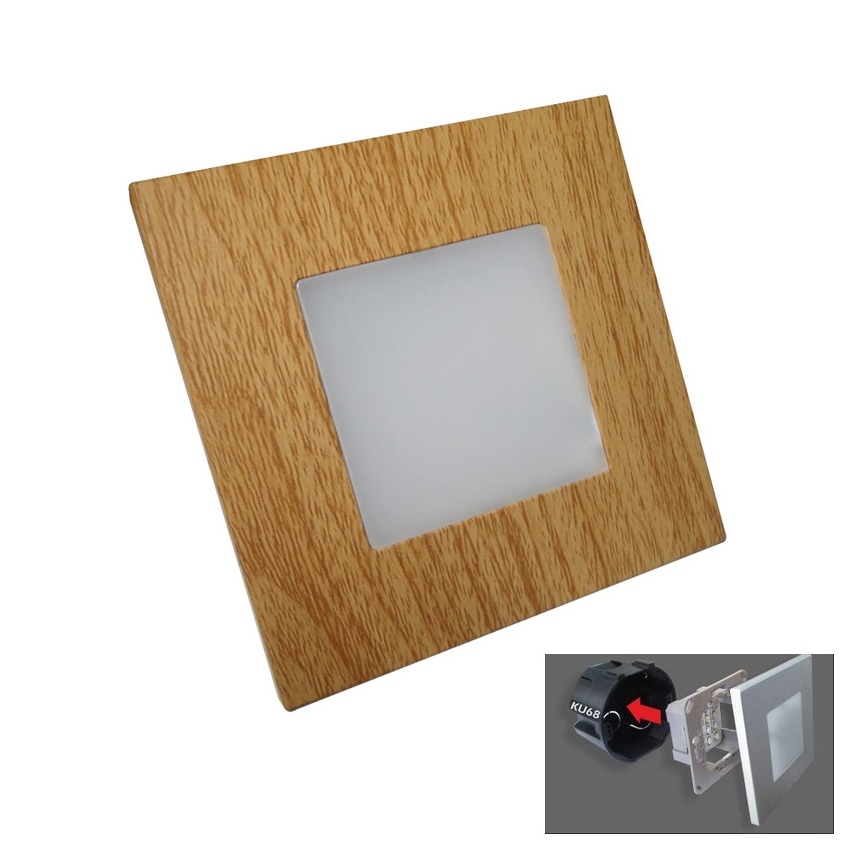 LUXERA 48307 - LED orijentaciona svetiljka STEP LIGHT 16xLED/1W/230V