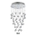 LUXERA 62411 - Kristalni plafonski luster NORR 4xGU10/50W/230V