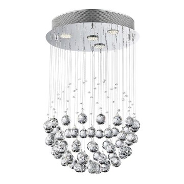 LUXERA 62413 - Kristalni stropni luster XAVER 4xGU10/50W/230V