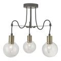 LUXERA 64402 - Viseći luster na sajli ABRAZO 3xE14/40W/230V