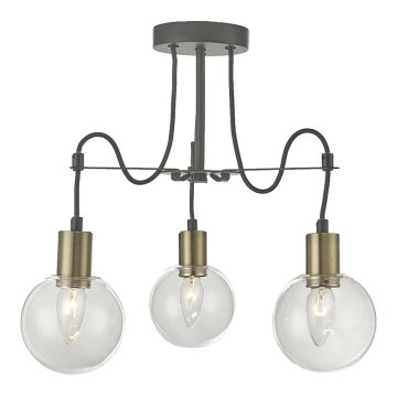 LUXERA 64402 - Viseći luster na sajli ABRAZO 3xE14/40W/230V