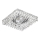 LUXERA 71067 - Ugradno stropno svetlo CRYSTALS 1xGU10/50W/230V