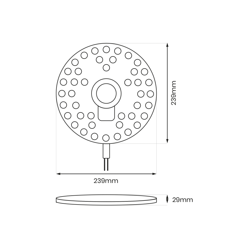 Magnetni LED modul LED/36W/230V 2700-6500K prečnik 24 cm - Brilagi