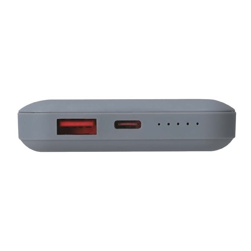 Power Bank magnetična sa bežičnim punjenjem Power Delivery 10 000mAh/20W/3,7V siva