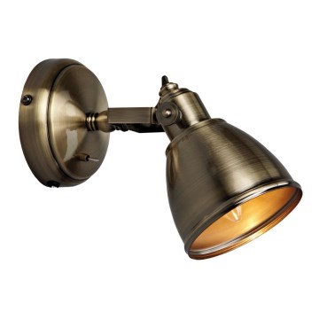 Markslöjd 104048 - Zidno svetlo FJÄLLBACKA 1xE14/40W/230V mesing
