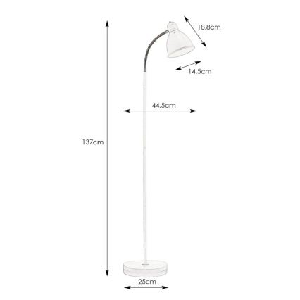 Markslöjd 104841 - Podna lampa NITTA 1xE27/60W/230V