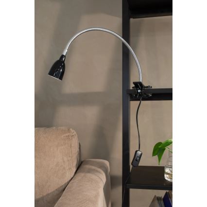 Markslöjd 106092 - LED stona lampa sa stezaljkom TULIP LED/3W/230V crna