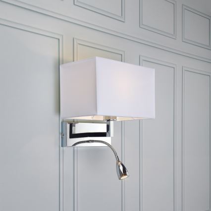 Markslöjd 106307 - LED zidna svetiljka SAVOY LED/3W+E27/60W/230V