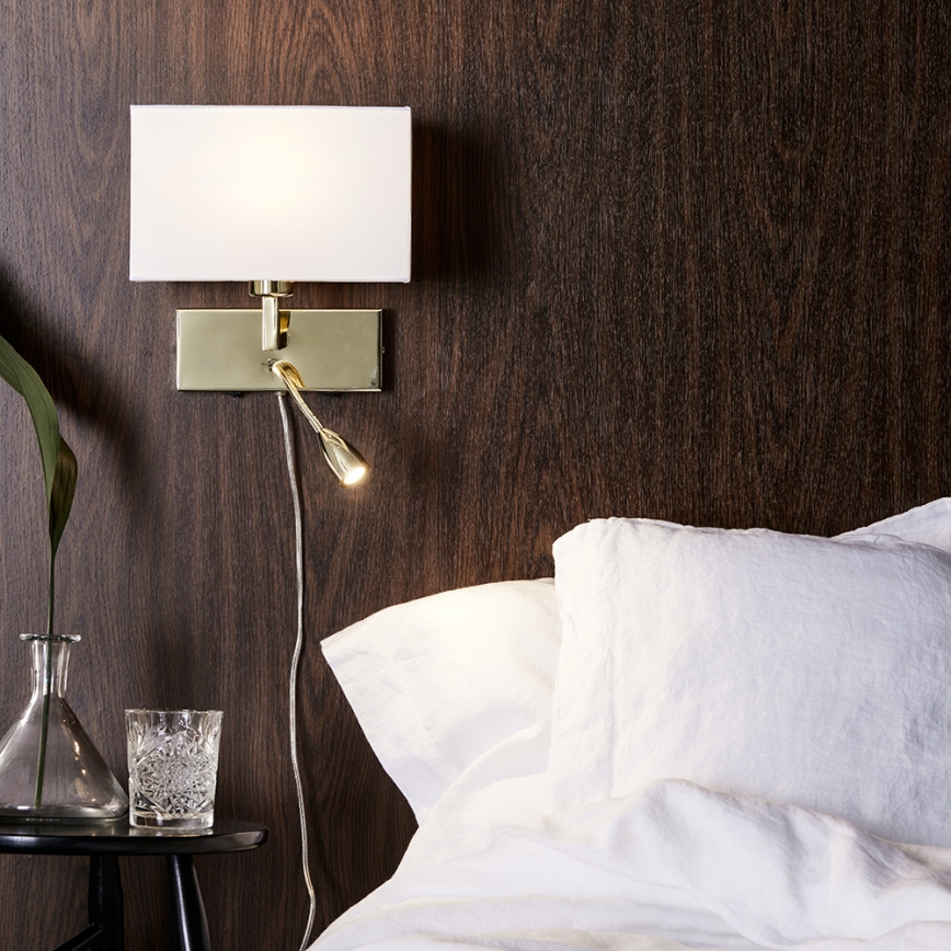 Markslöjd 106308 - LED zidna svetiljka SAVOY LED/3W+E27/60W/230V