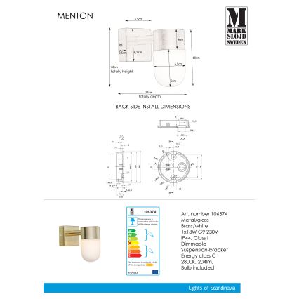 Markslöjd 106374 - Zidno svetlo za kupatilo MENTON 1xG9/18W/230V IP44