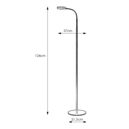 Markslöjd 106465 - LED podna lampa FLEX LED/5W/230V