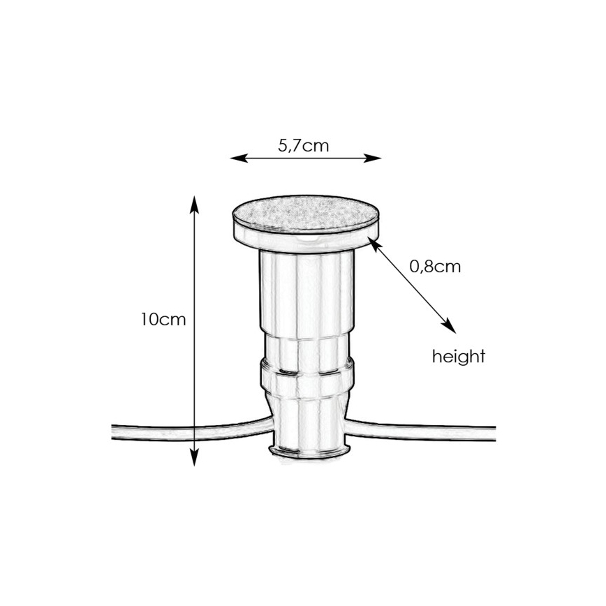 Markslöjd 106935 - LED Spoljašnje ugradno svetlo GARDEN24 LED/3W/24V IP44 crna