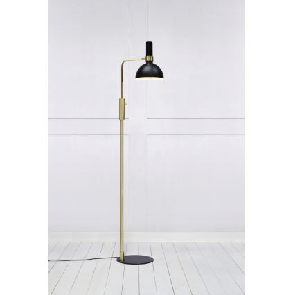 Markslöjd 106972 - prigušiva stojeća lampa LARRY 1xE27/60W/230V crna/zlatna