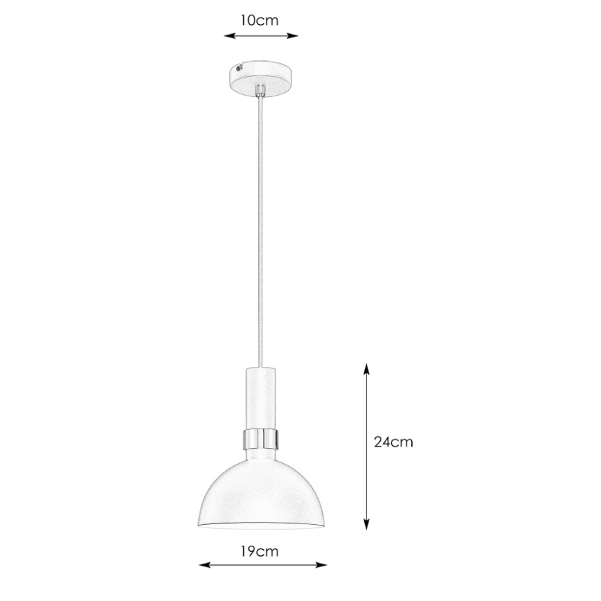 Markslöjd 106974 - Luster na sajli LARRY 1xE27/60W/230V crno/zlatna