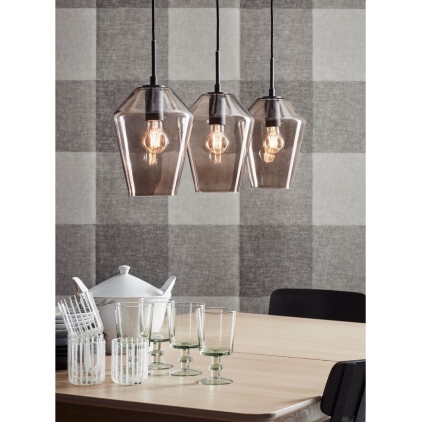 Markslöjd 107132 - Retro luster na sajli 3xE27/60W/230V