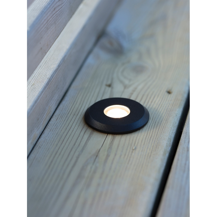 Markslöjd 107285 - GARDEN24 spoljašnja ugradna LED svetiljka LED/3W/24V IP44 crna