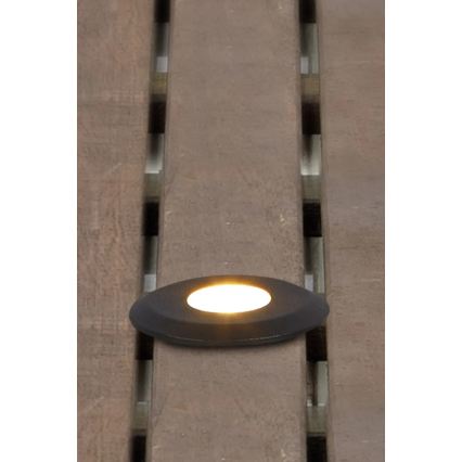 Markslöjd 107285 - GARDEN24 spoljašnja ugradna LED svetiljka LED/3W/24V IP44 crna
