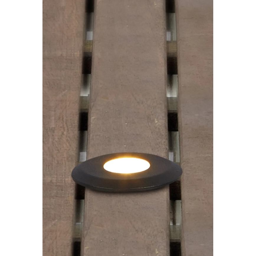 Markslöjd 107285 - GARDEN24 spoljašnja ugradna LED svetiljka LED/3W/24V IP44 crna