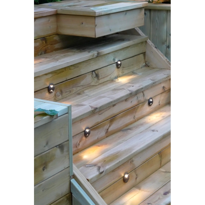 Markslöjd 107289 - LED spoljna ugradna svetiljka GARDEN24 LED/0,8W/24V IP44 crna
