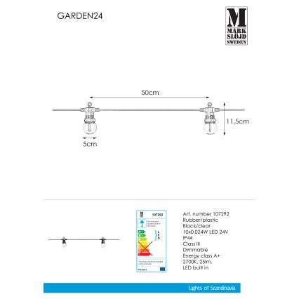 Markslöjd 107292 - LED spoljna dekorativna girlanda GIRLANDA GARDEN, 10x LED, 5,5 m, IP44