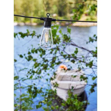 Markslöjd 107293 - LED spoljašnji dekorativni lanac GIRLANDA GARDEN 10xLED 5,5m IP44